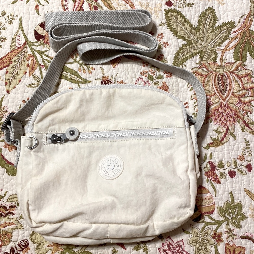 White Kipling CrossBody purse